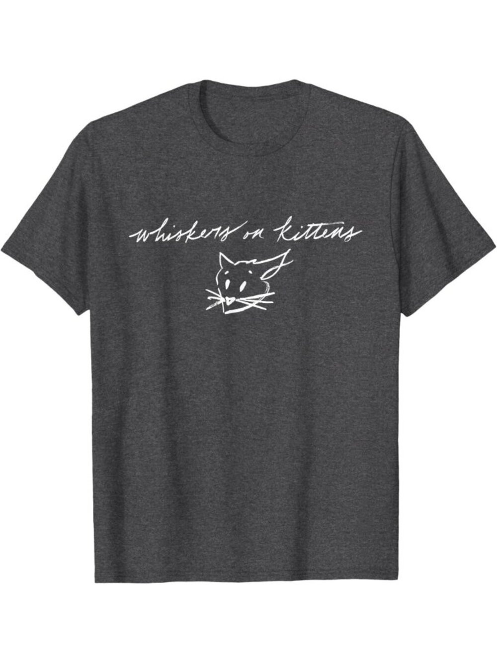 Cute Whiskers on Kittens Graphic Tee | Fun Cat Lover T-Shirt for Adults